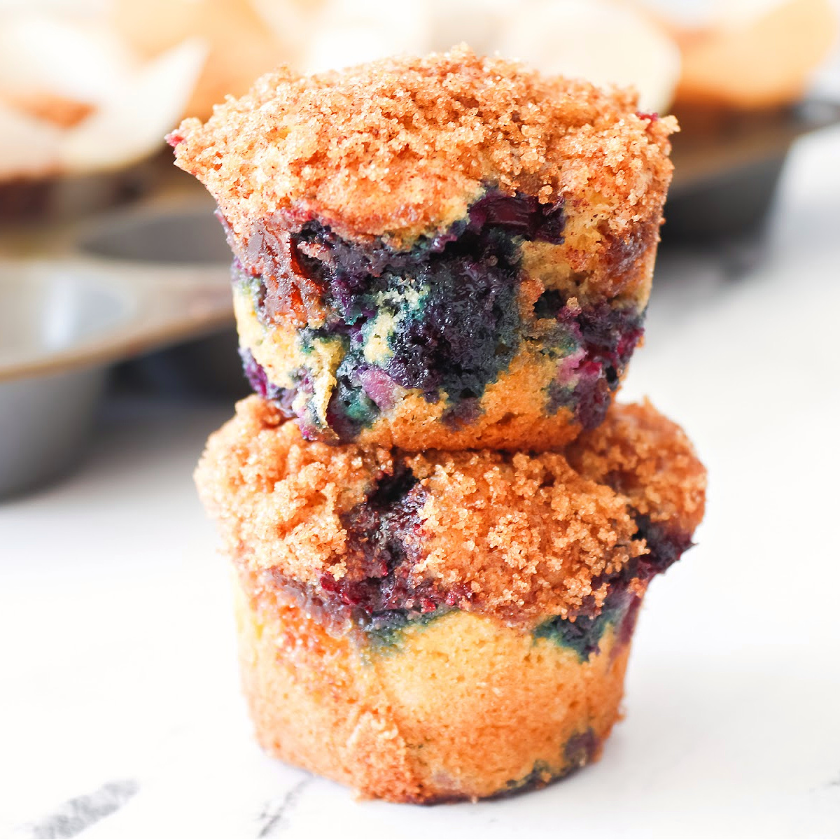 Blueberry muffins.